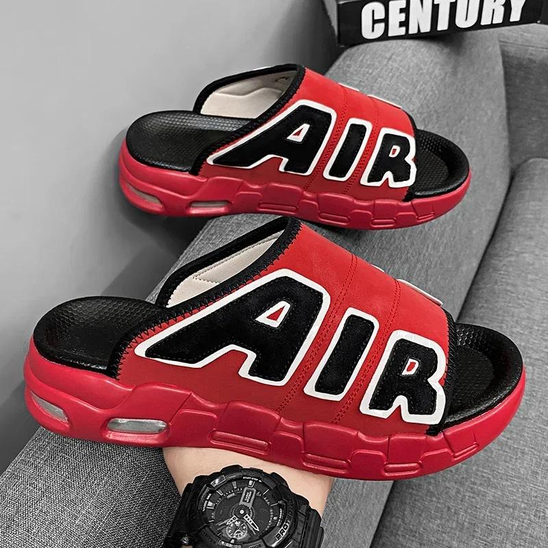 Letní pánské pantofle sandály pro muže pánské pohodlné pantofle originální značky boty venkovní sandály muž léto 2024 sandál chlapec