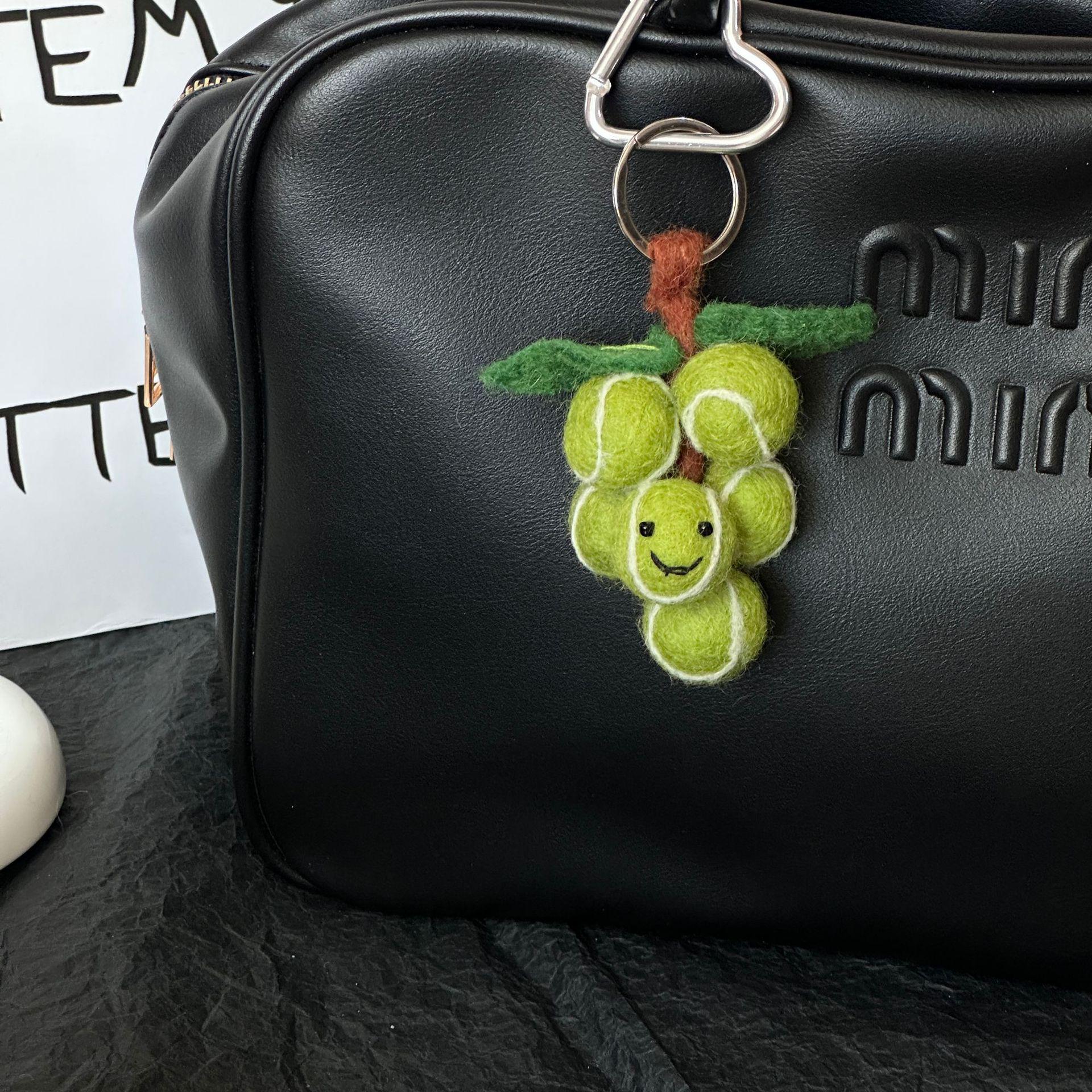 Виноградный войлочный кулон Брелок-подвеска Декорация