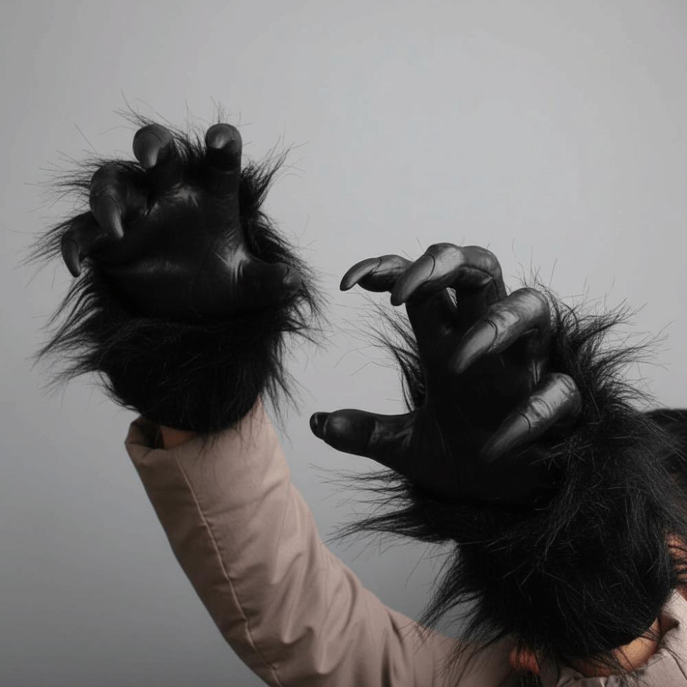 Artigli di Bestia Realistici Mittens Cosplay Inquietanti Accessori per Costumi Mani di Lupo Mannaro Scherzi