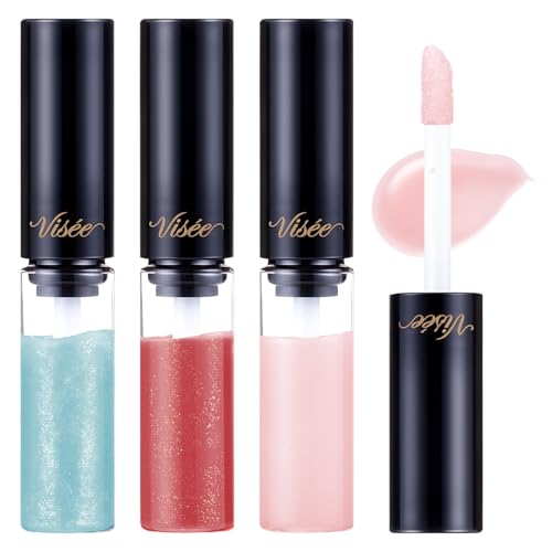 

Visee essence lip plumper mini set lip gloss flushing plump volume up moisturizing 2.8ml x 3 colors