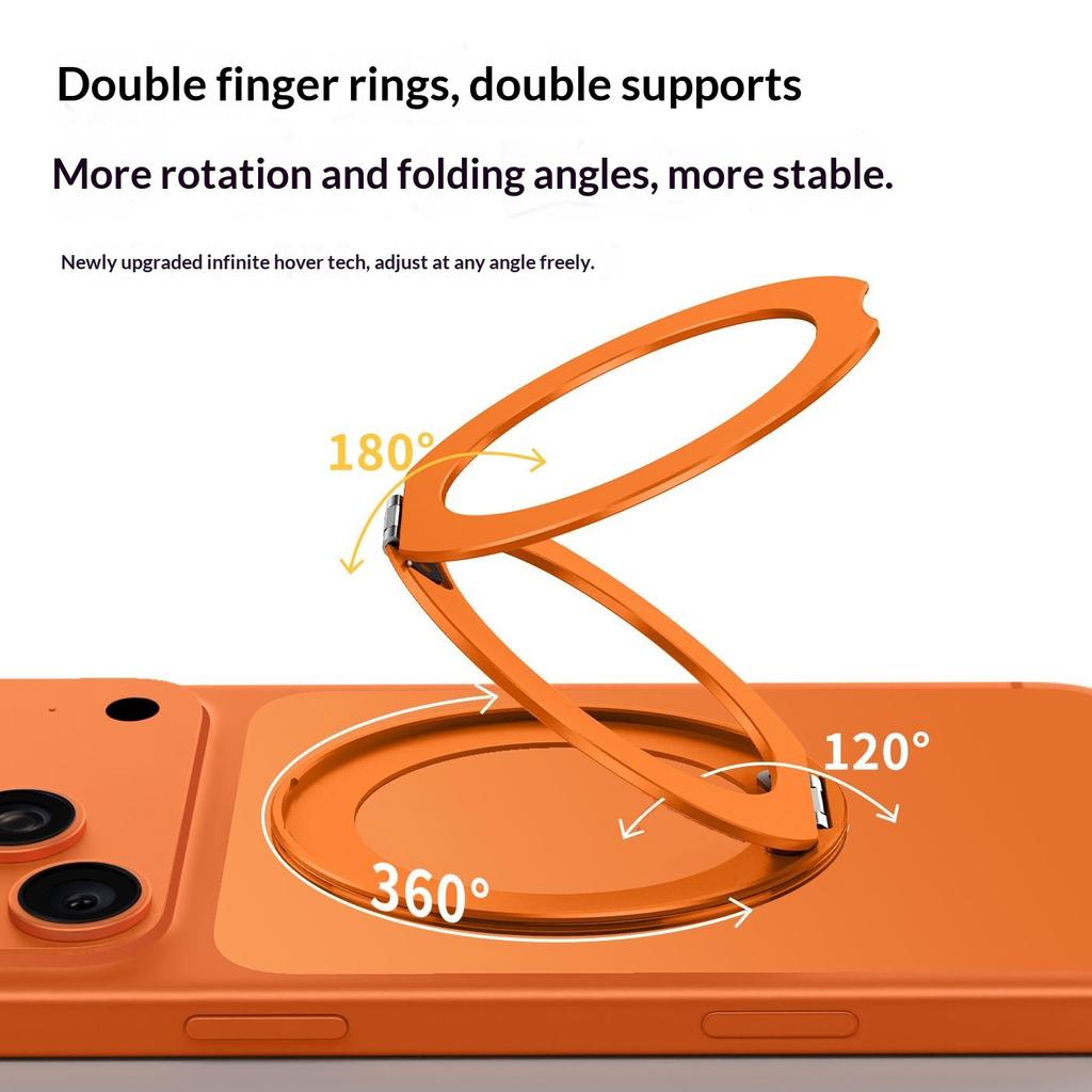 Q11 Ultra Thin Tri-Fold Magnetic Ring Stand Adhesive Mount 360 Degree Rotation Phone Bracket