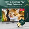 Thsucords Mini HDMI HDMI Cable Ultra Slim Flexible HDMI Mini Cable - 0.3M, & 3D/4K@60Hz/18gbps/2160P/1080P