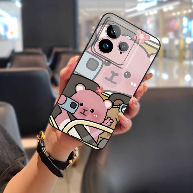 Cartoon Silicone Phone Case For Realme GT7 Pro TPU Shockproof Couple Phone Pouch Anti-dust Full Wrap Soft Case Graffiti