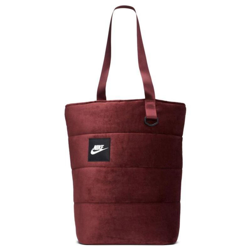 Nike Polyester Tote Bag, Shopping Bag, Shoulder Bag Unisex Maroon Casual CU3930-624