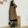 Woolen Jacket Autumn and Winter Korean Version Comfortable Fit Small Woolen Coat Womens Medium and Long