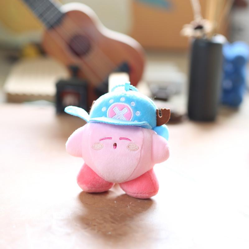 Adorable Pink Kirby Plush Toy Keychain Soft Bag Charm Cute Stuffed Animal Doll