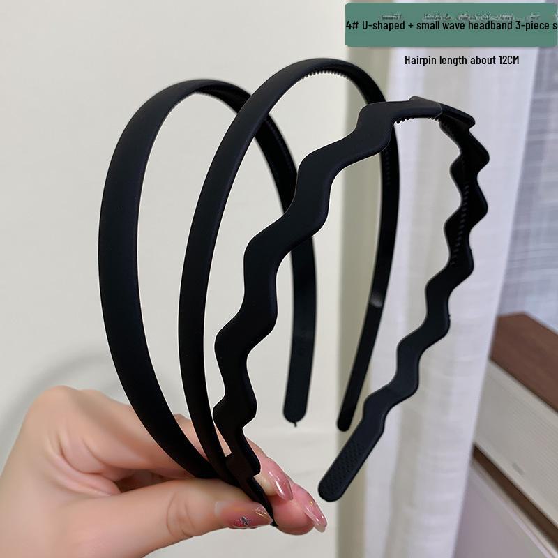 Women's Non-Slip Milk Coffee Hair Hoop: Versatile Headband & Tidying Clip for Travel
