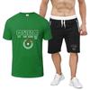 Rock Paper Scissors Table Saw Funny Carpenter Man's New Nine Color Short Sleeved Suit Summer T-Shirt Casual Shorts 2-piece Set