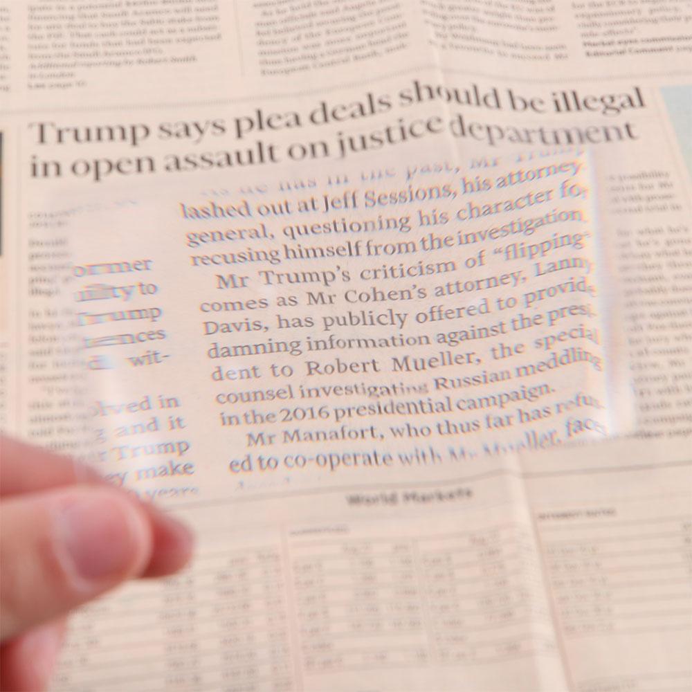 

3X прозрачная форма кредитной карты из пластика, лупа, лупа, линза Френеля, увеличительное стекло