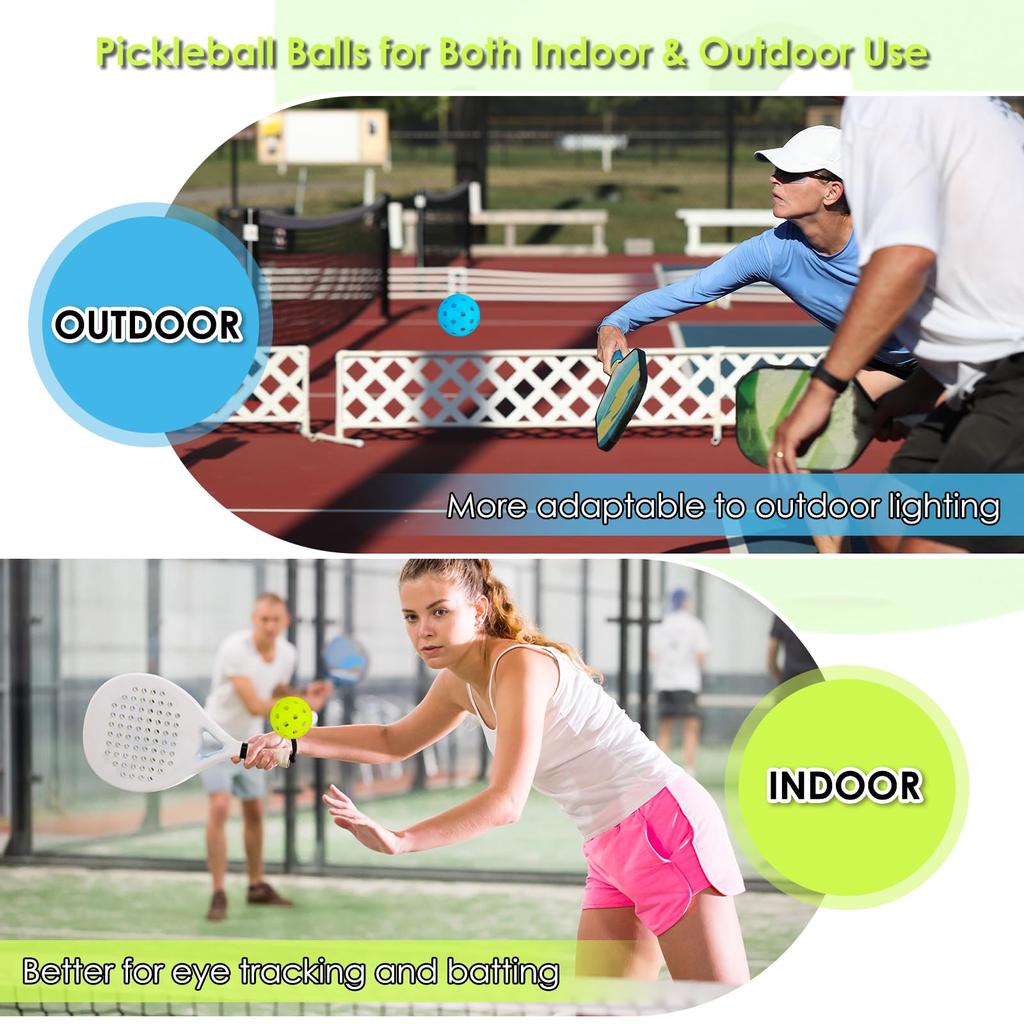Franklin Sports Vonkajšie Picklebally - X-40 Pickleballové loptičky - USA Pickleball (USAPA) Schválená - Oficiálna loptička US Open