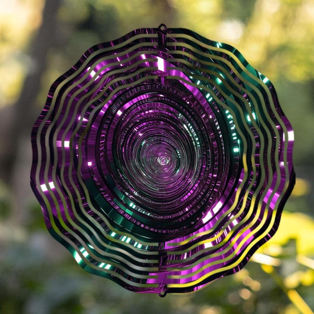 10 Inch Metal Wind Spinner Garden Decor with 360 Rotating Hook Outdoor Wind Chime for Patio Balcony Yard No Electricity Needed All Seasons