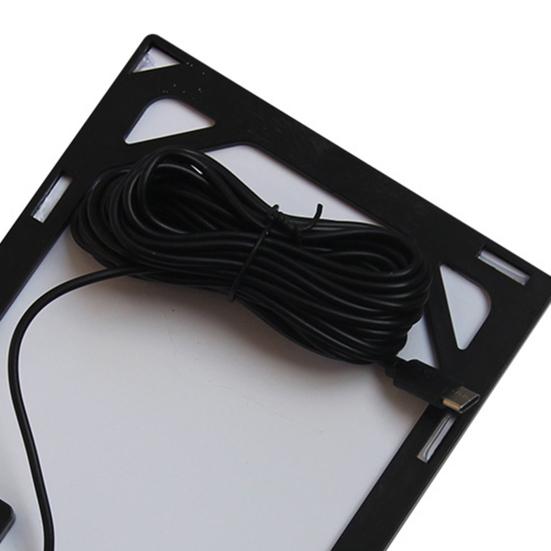 Panel słoneczny 6W 5V Przenośny Wysoka Wydajność Lekki Typ-C Zewnętrzna Lampa Ogrodowa Latarnia Kempingowa Kamera Bezpieczeństwa Płyta Ładowarki Słonecznej z Kablem 5M