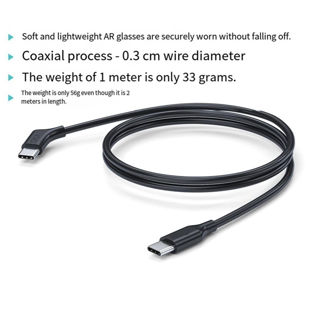 B27B Type-C Flexible Cable USB3.2 Full-Function For AR Glasses, 4K 60Hz Support For Xreal/Rokid/Rayneo Viture For AR Compatible