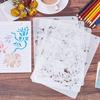 Plant and Animal Painting DIY Stencil - Flower Graffiti PET Template