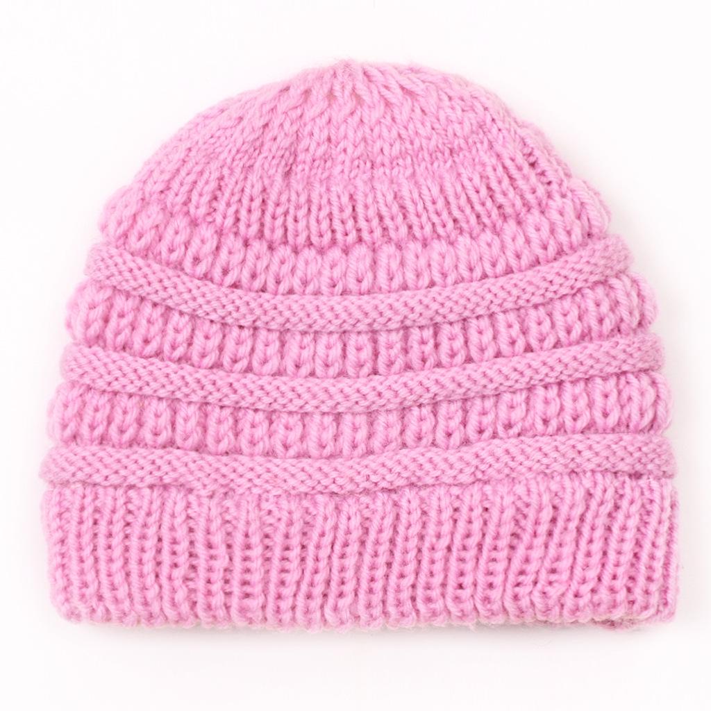 European & American Kids' Knitted Baby Wool Hat – Warm, Candy-Colored for Autumn & Winter