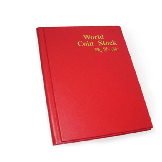 

Монетница для хранения коллекции Коллекционирование денег Пенни 120 карманов Альбом Книга красный