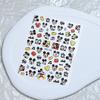 Disney Cartoon Mickey Minnie Relief Nail Stickers Kawaii Stitch Relief Nail Stickers Snow White Stickers DIY Mobile Phone Stickers