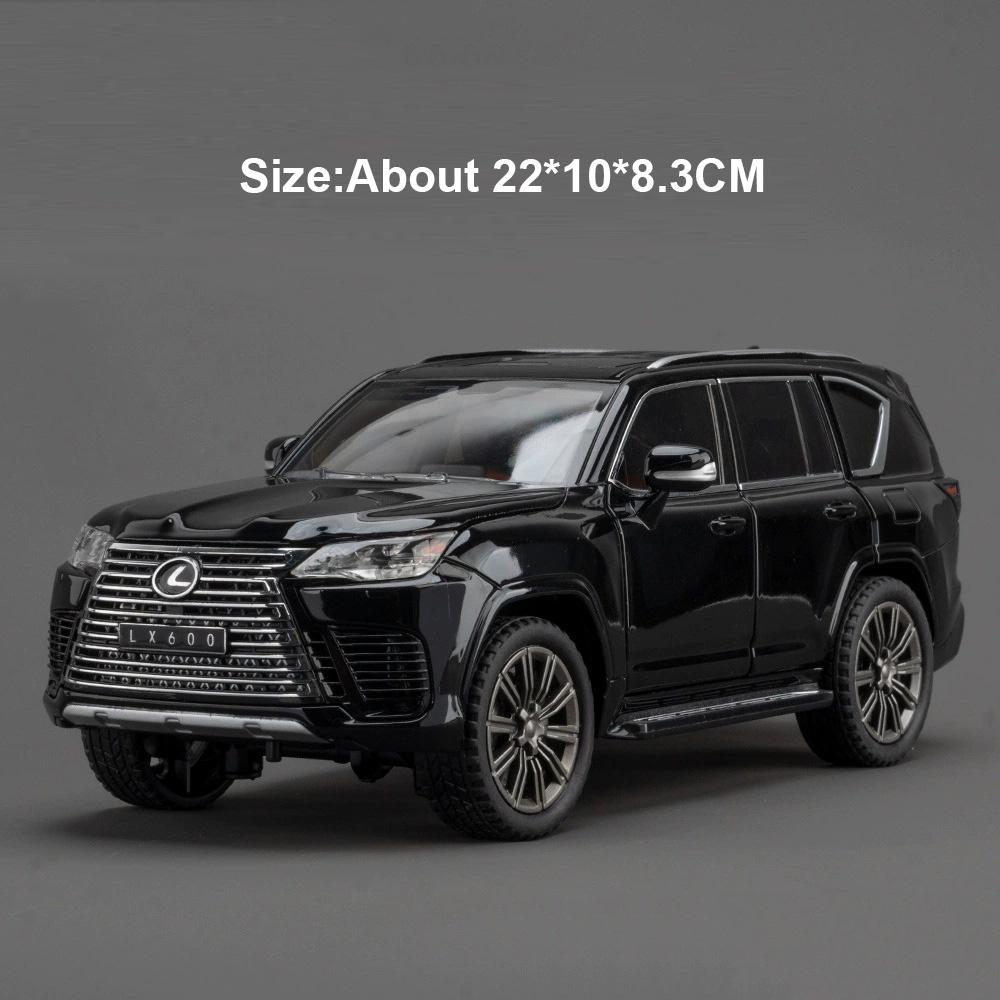 1:24 Scale Land Rover Defender LX600 Sports Car Model Toy Sound Light Pull Back Metal Models Toys Christmas Gifts for Child