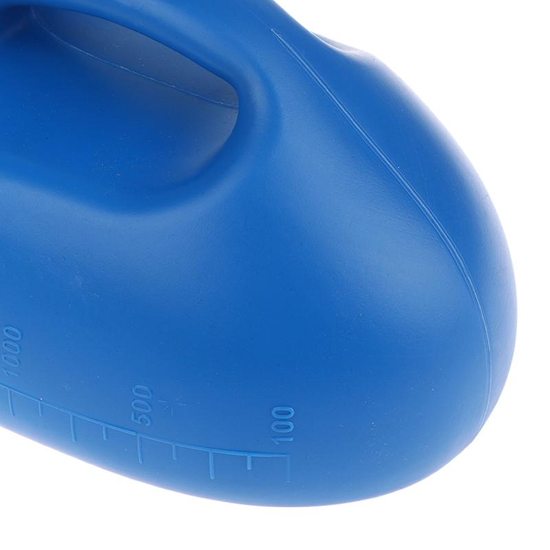 Záchodová pomůcka pro venkovní použití 2000 ml Plastový nočník pro muže a starší osoby Sběrač moči s 160cm hadičkou Přenosná láhev na moč