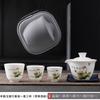 Ceramic Express Cup Suet Jade Portable Travel Tea Set Souvenir Business Company Gifts