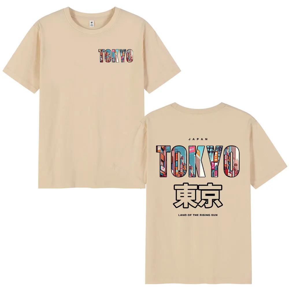 Japan Tokyo Printed T Shirts Unisex Women Clothing Fashion Vintage Short Sleeve Tshirt Cotton Short Sleeve T Shirt Streetwear S