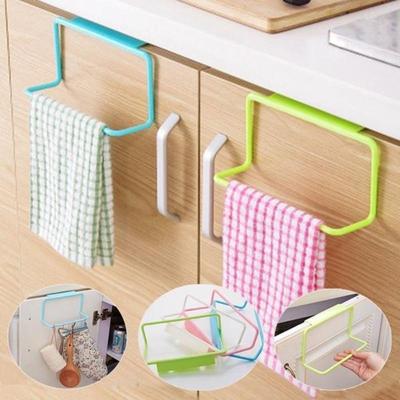 1 STUK Multifunctionele Keukenkastdeur Achterkant Plastic Handdoekhouder Vaatdoek Hanger Rek