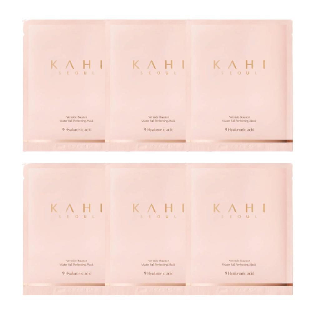 KAHI / Wrinkle Bounce Water Full Perfecting Mask / 35g x 1EA (or 3EA / 6EA) / Intense Hydration & Collagen Boosting / Made in Korea