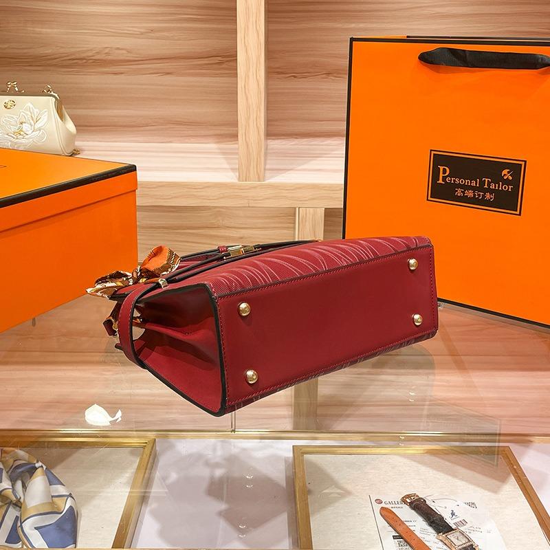 WDPOLO красная гофрированная свадебная сумка — фото 5