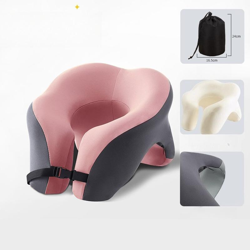 Office U-shaped Sleeping Pillow Multi Functional Student Sleeping on Their Stomach, Nap Pillows Memory Rebound Comfortable Wrap-around  Fit Rest Mat