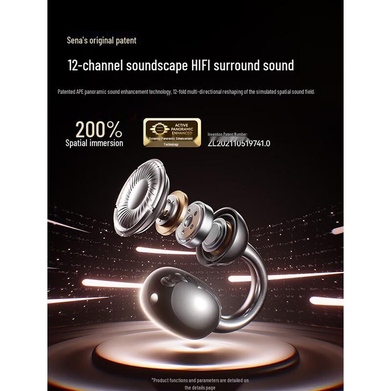 Saina S7S AI Open-Ear Clip Bluetooth Sport Headphones