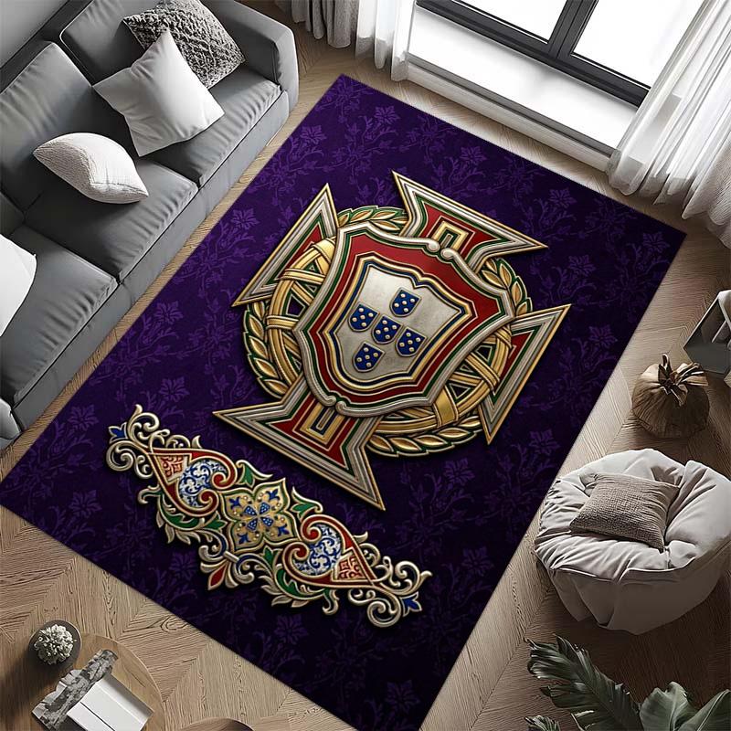 Heritage Royal Emblem carpet printing Living room and bedroom mats Doormat Office chair cushion Bathroom mat
