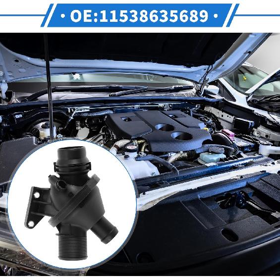 Engine Coolant Thermostat Housing Assembly for BMW 228i 320i 328i 428i 528i XDrive X1 X2 X3 X4 X5 Replace No.11538635689/11538648791