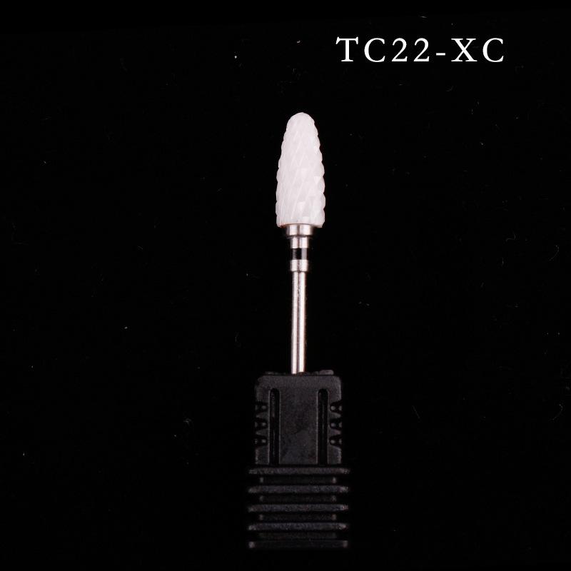 Ceramic Nail Grinding Head - Corn Bullet Rocket Shape for Electric Nail Grinder