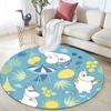 Moomin,Round Area Rug,Carpet Rug for Living Room Bedroom Sofa Playroom Decor,Non-slip Floor Mat