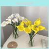 Mini Calla Lily Pu Artificial Flowers For Wedding Decor Home Styling Photography Props