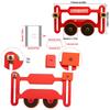 Heavy-Duty Aluminum Alloy Table Saw Stock Guide with Sliding Blocks and Double Wheel Bearing System, Featherboard with M6 Holing