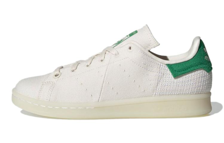 Adidas Originals Stan Smith Primeblue J Abrasion Resistant Low top Kids  Skateboarding Shoes Ecru FX5981 36