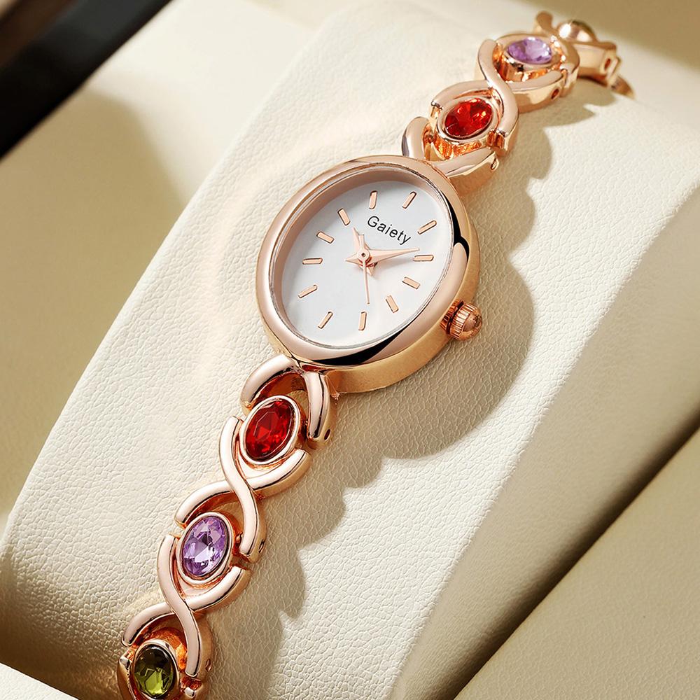 1PCS Trendy Luxury Elegant Women s Round Dial Quartz Watch Suitable for Daily Clothing Matching Perfect Gift