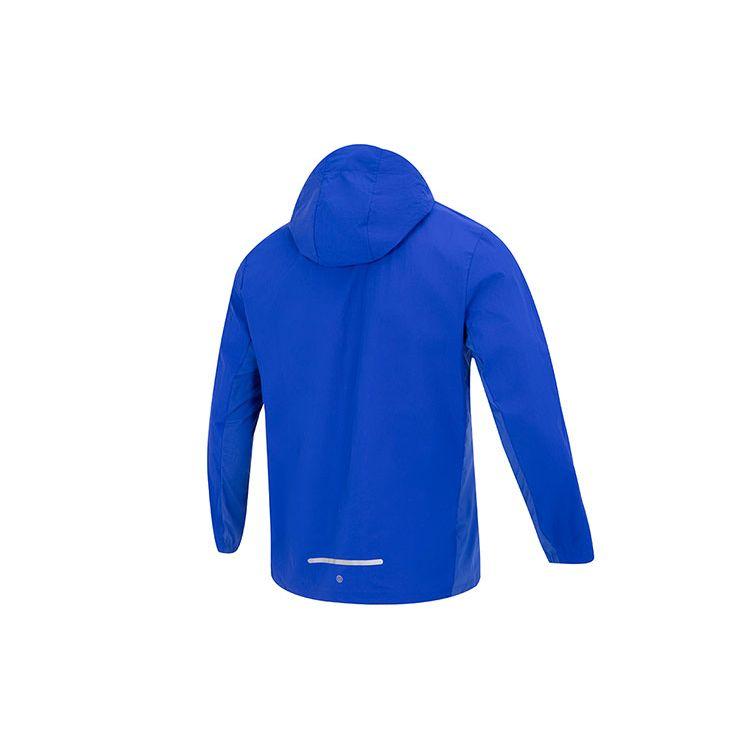 Adidas Marathon Logo Print Sports Casual Hooded Jacket Men Jacket Blue IB8266