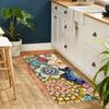 Luxury Colorful Flower Kitchen Mat Soft Thickened Kitchen Floor Mat Waterproof Non-slip Oil-proof Floor Mat Runner Rug
