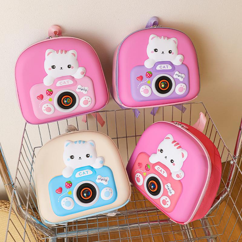 Childrens Cartoon Hard Shell Backpack With Nylon Material And Antiloadbearing Design For School Use