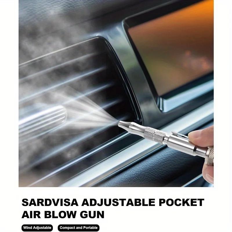 Verstellbare Taschen-Luftpistole Industriestil "M" 1/4 Zoll Schnellkupplung 150 PSI Max Tragbare Luftblaspistole Stift zur Staubentfernung