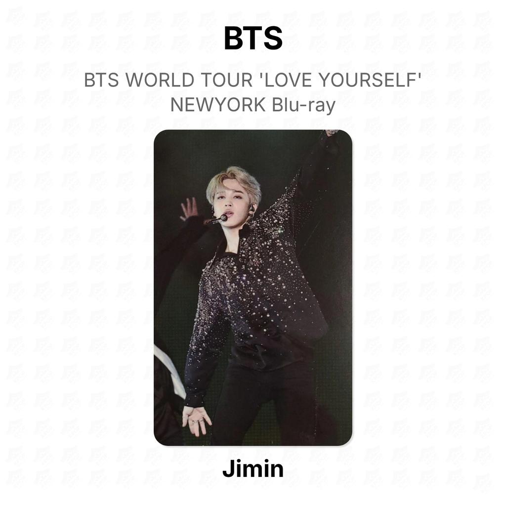 BTS BTS WORLD TOUR 'LOVE YOURSELF' NEWYORK Blu-ray Official Photocard