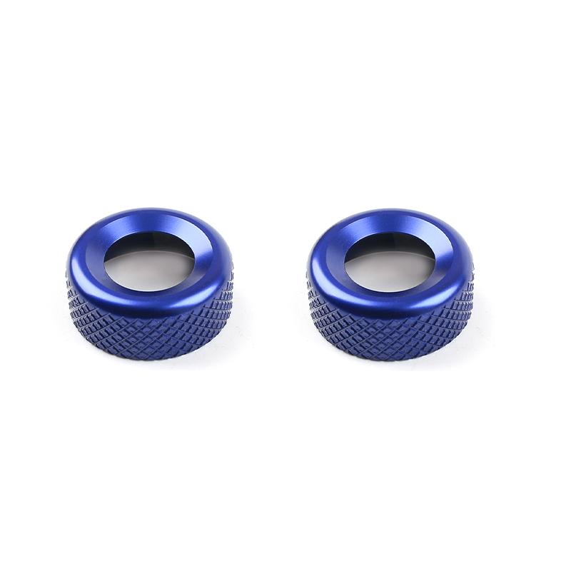 2pcs Tuning Aluminum Central AC Air Conditioner Adjustment Knob Ring Cover Interior Accessories For Kia Sportage NQ5 2022-2024