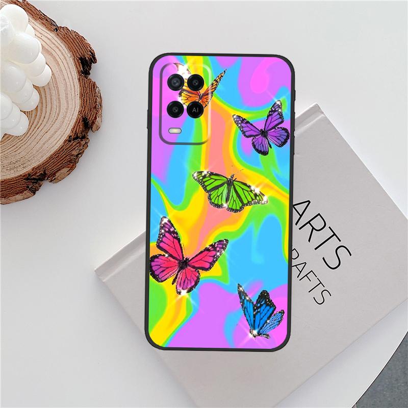 Y2K Aesthetic Case For Oppo A15 A80 A60 A40 A94 A54 A98 A78 A18 A38 A58 A16 A76 A96 A17 A77 A74 A57S Cover