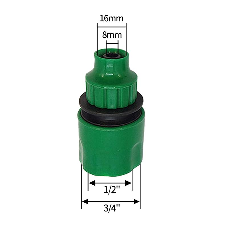 Y-Shaped Water Splitter 1/2" 3/4" Tap Connector Garden Hose Splitter Faucet Adapter with Shut-off Valve Garden Watering Supplies