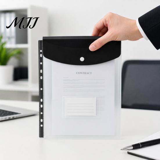 Schutzhüllen für Büro-Dokumententasche, 11-Loch-Loseblatt-Design, Hochtransparente Blattprotektoren, Ringbuch-Einstecktaschen mit