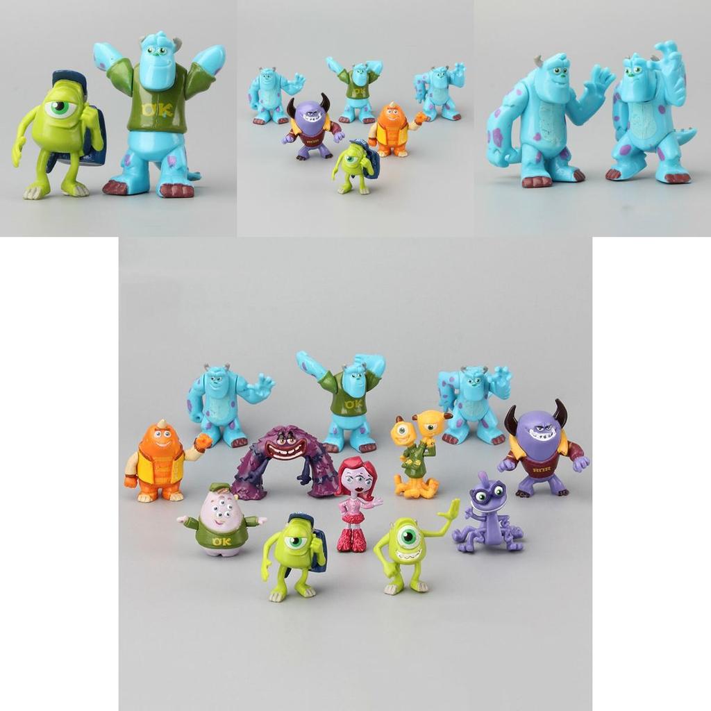 Engaging 12 Pcs Monsters University Sully Mike Anime Figurine Set For Tiny Hands And Imagination