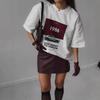 Harajuku Übergröße Buchstabenaufdruck Kurzarm T-Shirts für Damen Sommer reine Baumwolle Lässiges Oversize T-Shirt Damen Streetwear weiß Y2k Oberteile