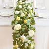 Green Eucalyptus Leaves Artificial Poeny Vine Plant Wall Decorative Flower  Bar Decoration